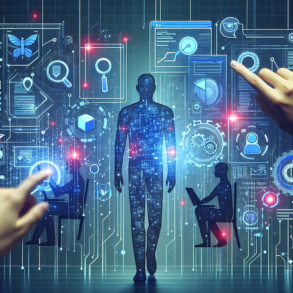 Um cérebro digital brilhante conectado a engrenagens, simbolizando a otimização de SEO para inteligência artificial (GEO).